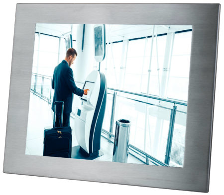sunlight readable waterproof panel mount touchscreen monitor