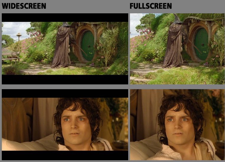 4:3 vs 16:9 aspect ratio
