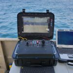 high bright monitor on barge