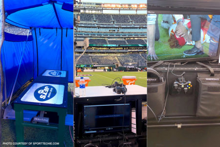 nfl blue tents