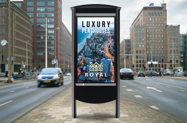 bright outdoor signage