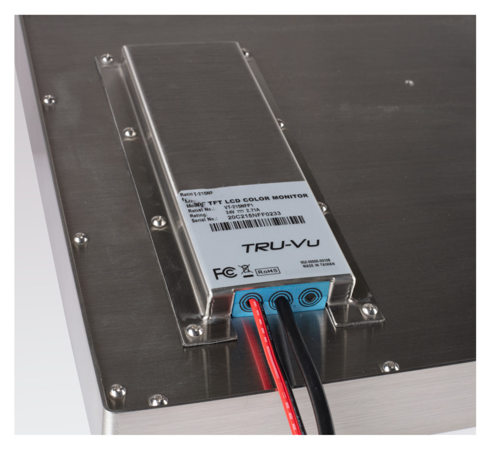 sealed monitor cable entry